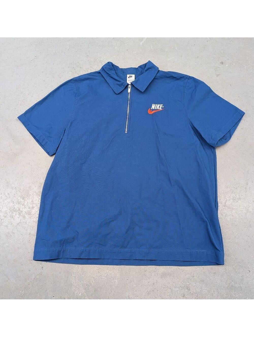 Nike Sportswear Retro Zip Marina Blue Heavy Weight Overshirt